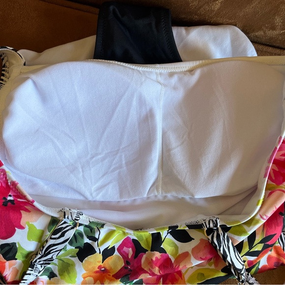 Johnny Was Fay Floral Ruched One Piece Swimsuit - Picture 13 of 16